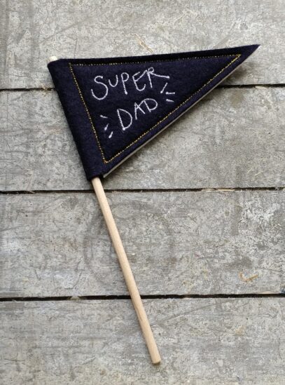 Super Dad mini pennant flag